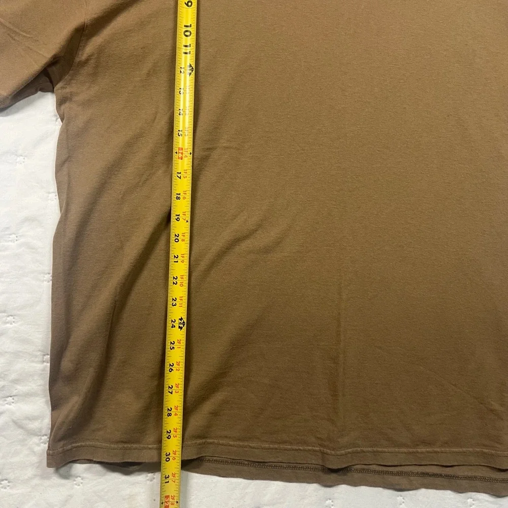 Vintage Nike Air T-Shirt Mens XXL Brown Green Swoosh Made in USA Short Sleeve